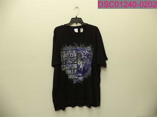 "Hear the Memphis Tigers Roar" Men's Short Sleeve Black T-Shirt Size 3XL
