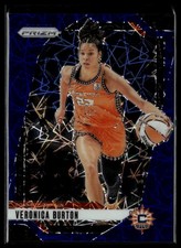 2024 Panini Prizm WNBA #35 Veronica Burton Blue Velocity Prizms