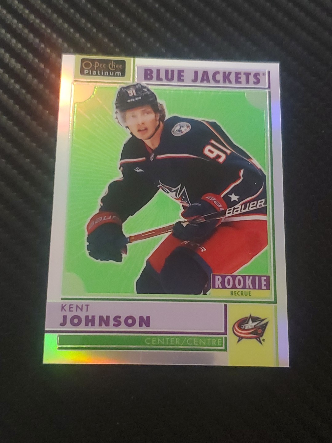 2022-23 O-Pee-Chee Platinum - Retro Rookies Kent Johnson #R-71 Rainbow (RC)