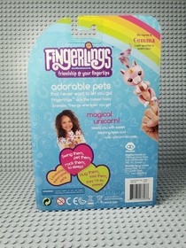 New -Gemma Light Up Unicorn Fingerlings WooWee Friendly Interactive Toy - K1