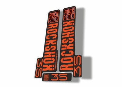 Rock Shox 35 2018 Fork Decal Mountain Bike Cycling Sticker Adhesive Orange