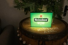 Heineken LED Light Box Sign Man Cave Pub Home Bar Beer Light Gift for Him