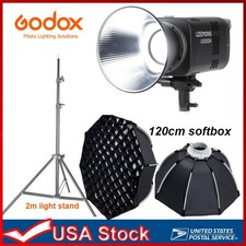 Godox Litemons LE200Bi 220w LED COB Video Light 120cm sofbtox light stand KIT