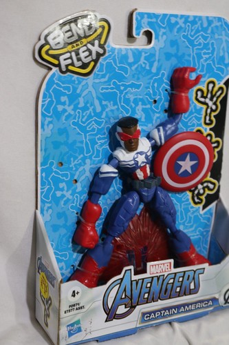 Marvel Avengers 6 inch CAPTAIN AMERICA Bendy bend and flex universe classics - Bild 2 von 3