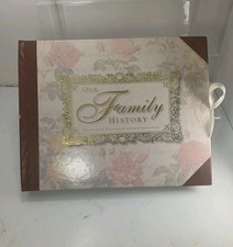 Vtg Our Family History Photo Album Scrap Book Victorian 1998 New Illustrated