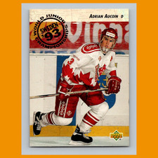 Adrian Aucoin Rookie #251 1993-94 Upper Deck Canada Hockey Card NHL