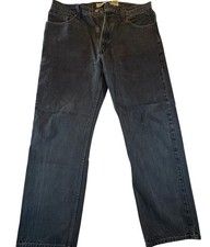 Vintage Levis 505 Jeans Mens 38x30 Black - Gray Y2K Straight Red Tag
