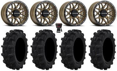 Raceline Krank 14'' Wheels Bronze 29'' Mud XC Tires Sportsman 550 850 1000