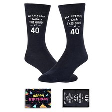 40th Birthday Gifts Men Women - Socks for 40 Year Olds, 40 Birthday Gift Idea...