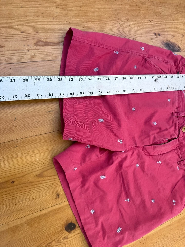 Pantalones Cortos Scotch & Soda Para Hombre 34 Rojo Frente Plano Chinos F8 Foto 4 de 4