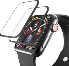  2 Pack Tempered Glass Screen Protector for Apple Watch 44Mm SE 3/SE 2/ Series 6