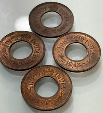 India1 Pice 1943 Round Crown Unc Quality Rare Vintage Antique Collectible