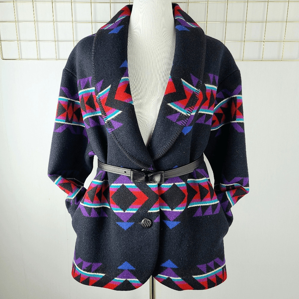 Pendleton Knockabouts Womens Coat Medium Wool Cot… - image 13