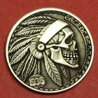 HOBO Buffalo Nickel Indian War Chief Made from a Real US Buffalo Nickel