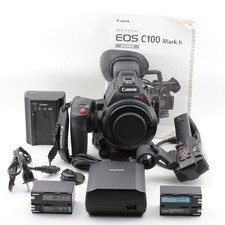 Mint Canon EOS C100 Mark II Cinema Camcorder EF Mount Color Black