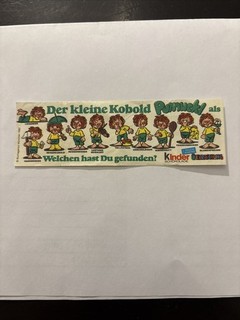 Ü Uovo Bpz Pumuckl D 1985 Ottime Condizioni Originale