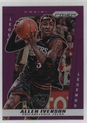 2024-25 Panini Prizm Deca Legends Purple 77/99 Allen Iverson #227 HOF 04dh