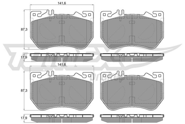 Tomex Brakes Bremsbelagsatz, Scheibenbremse TX 60-21 FüR MERCEDES-BENZ-image