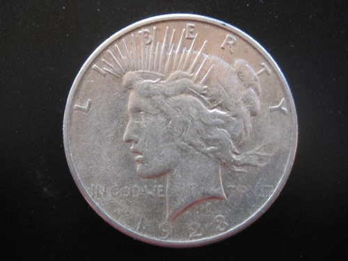 USA PEACE DOLLAR 1923 " Philadelphia Mint " 900 Silver Coin - Approx. 27g - 38mm - VF+