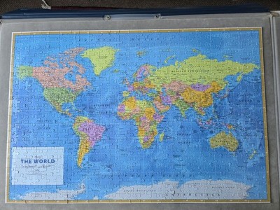 Weltkarte 500 große Teile, Puzzlebilities Puzzle, vollständig.