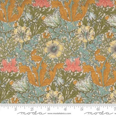 Morris Manor 8390 11 Porcelain by Barbara Brackman for Moda Fabrics - half-yard
