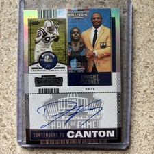 2024 Dwight Freeney Contenders To Canton Auto /100 ON CARD Colts HOF NO. CTC-DFY