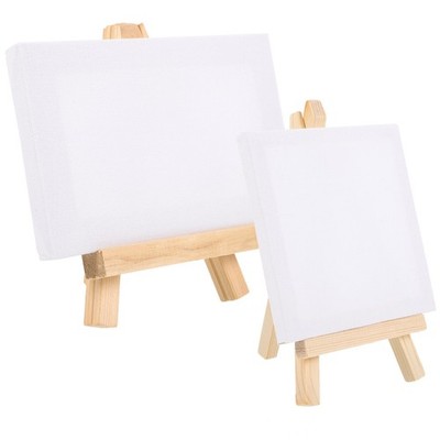  2 Sets Dekorative Leinwand-staffelei Staffeleien Malsets Für Kinder