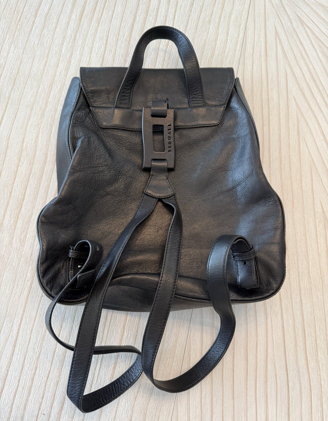 Authentic Redwall Leather Backpack Dark Brown/Bla… - image 2