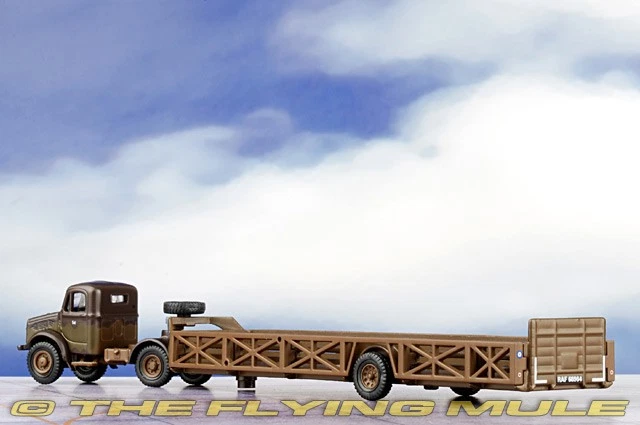 Oxford Diecast 1:76 OX Truck w/Queen Mary Trailer RAF 108 Repair Salvage Unit - Image 2 of 4