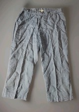 EILEEN FISHER 100 Organic Linen Pull-On Capris Women  s Relaxed Wide Leg Petite