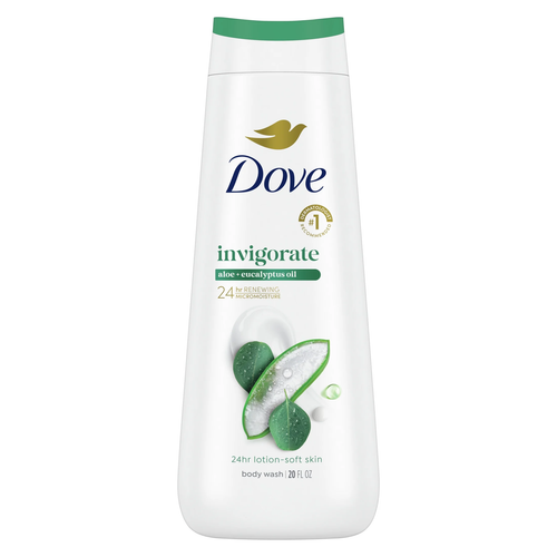Body Wash for Women Moisturizing Invigorate Aloe & Eucalyptus Cleanser All Skin,