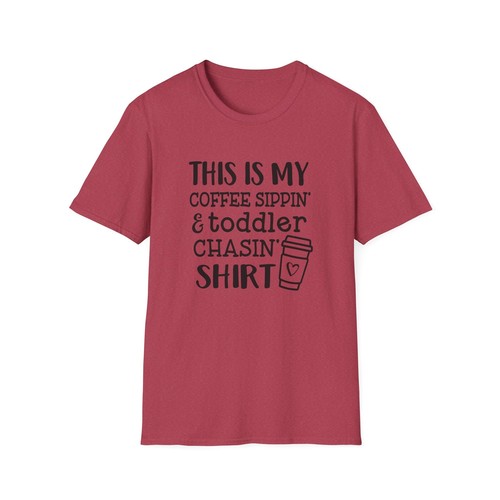 Damen Softstyle T-Shirt, This Is My Coffee Sippin' & Kleinkind Chasin' Shirt - Bild 66 von 69