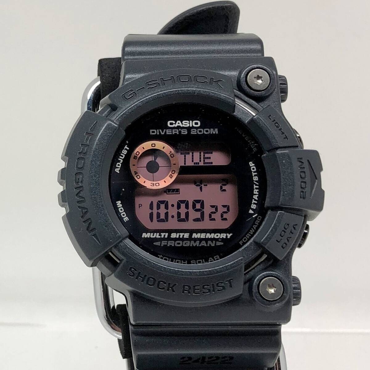 CASIO G-SHOCK GW-200MS-1JF Black Rubber Solar Digital Watch Used