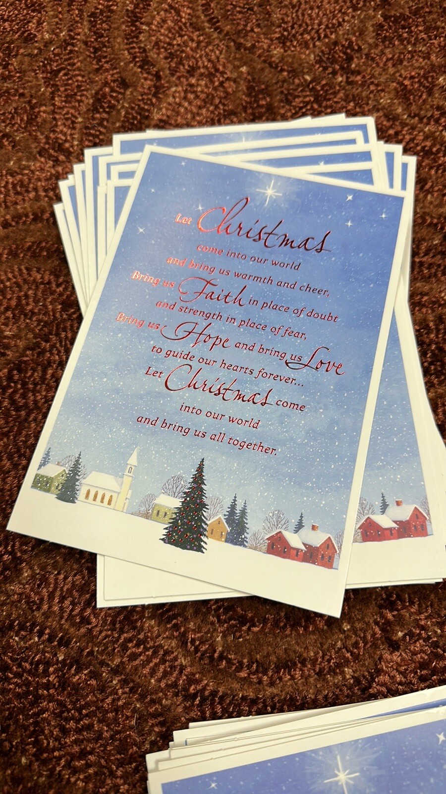 Hallmark 20 Christmas Cards & Envelopes New