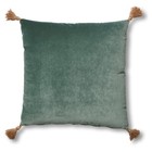 Set of 2 Brand New Unused Lou 19X19 Pillows Covers No Inserts Jade Velvet