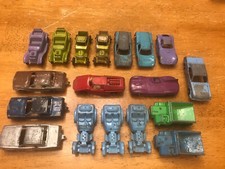 Lot 18 Vintage Tootsie Toy Vehicles ROADSTERS, TOW HITCH, DUMP TRUCKS,  