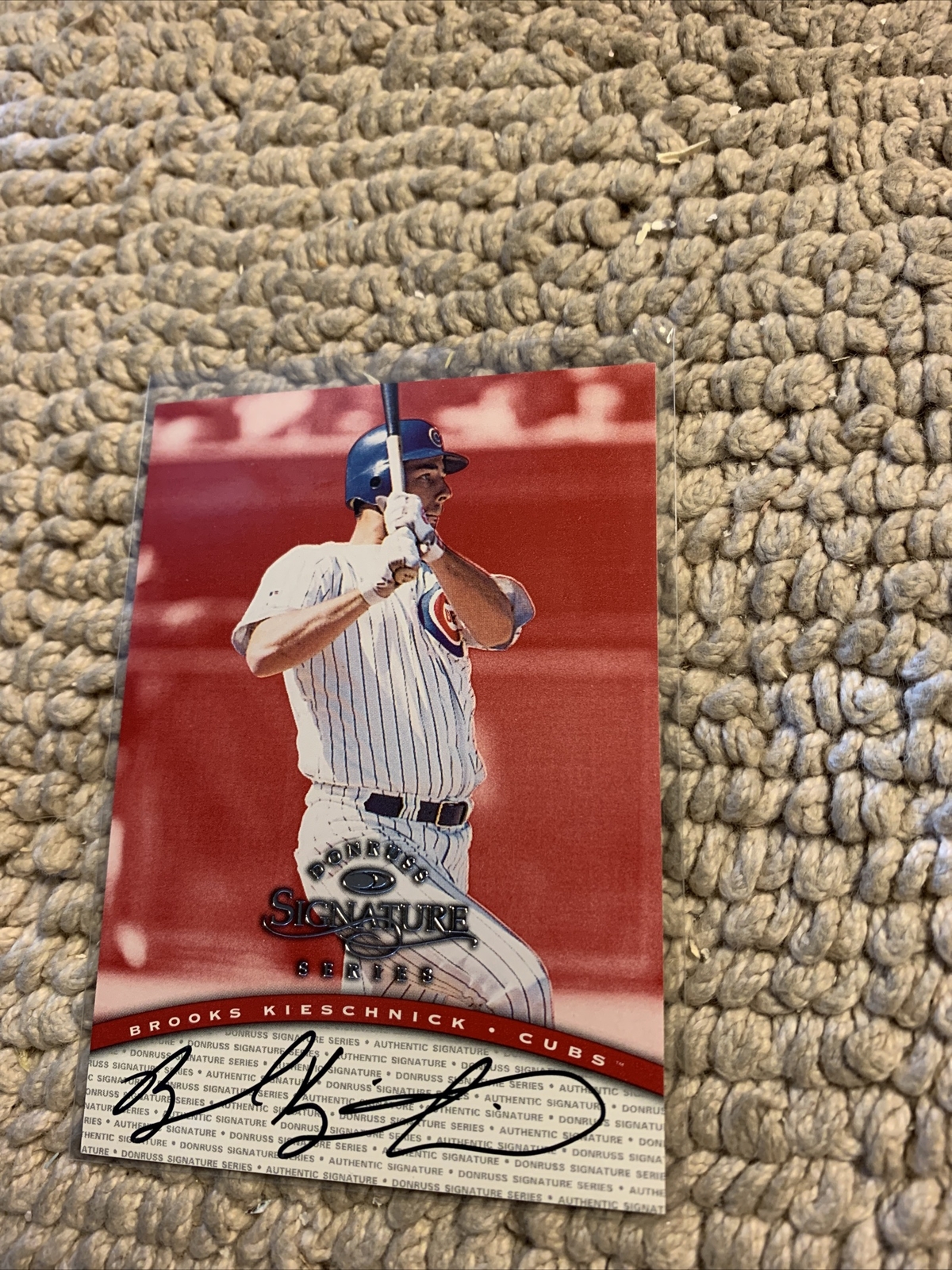 Brooks Kieschnick Cubs Autograph 1997 Donruss Signature Baseball Card