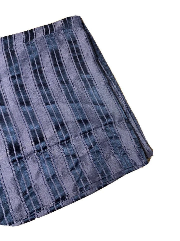 Cortinas cortinas vintage de los años 90 Room Essentials para ventanas a rayas azules azul marino Foto 3 de 4