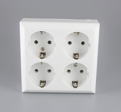 NUEVOS enchufes empotrados Schuko 1 doble, 2 veces, 3 compartimentos y 4 unidades o distribuidor - Imagen 15 de 24