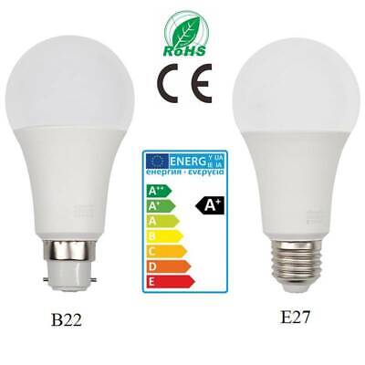 3/6/12x E27 ES B22 BC LED Globe Light Bulbs 9W Lamp Energy Saving Warm Day White 