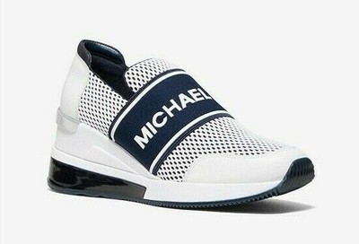 felix scuba and embossed leather sneaker