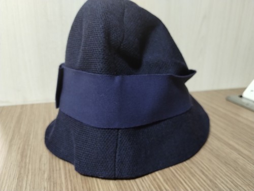 CHAPEAU d’O Cloche Navy Cotton Blend Hat One Size New - Picture 3 of 9