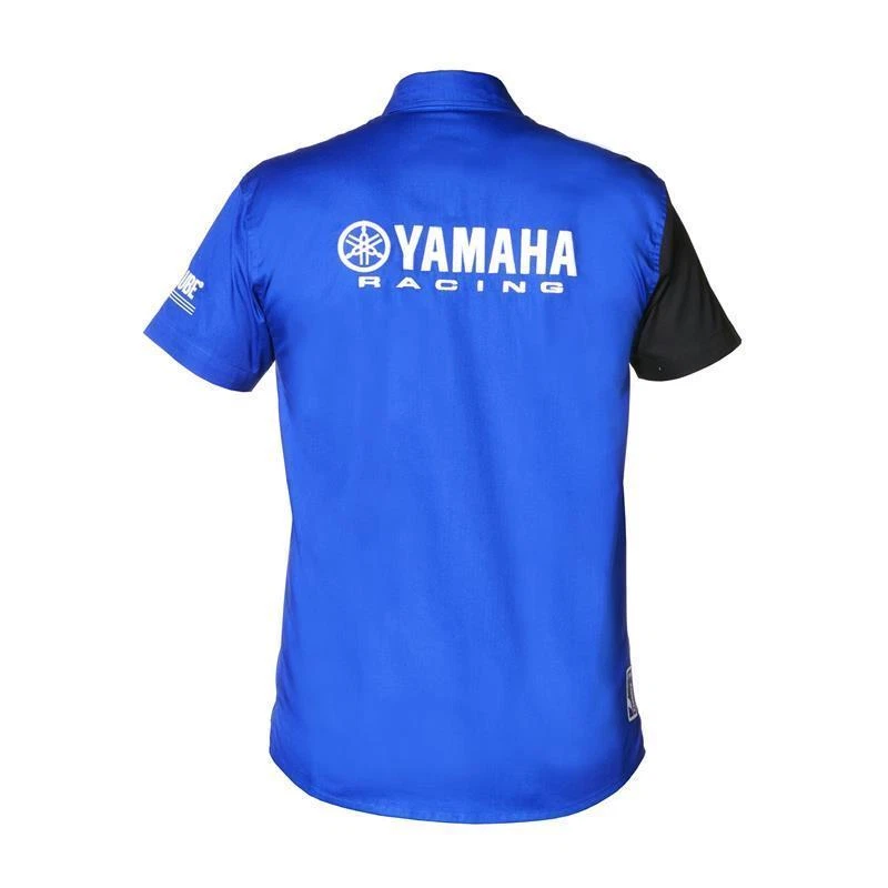 Genuine Yamaha 2017 Paddock Blue Pit Shirt Mens Top Jetski Racing MX Bike