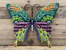 Butterfly Colorful Metal Wall Decor 9.5" x 8.5"