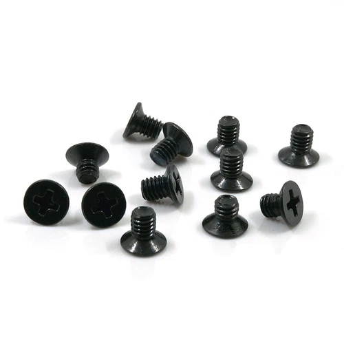 Micro tornillos de cabeza plana avellanados Phillips de acero negro M1 M1.4 M1.6 1.7 M2 - Imagen 4 de 12