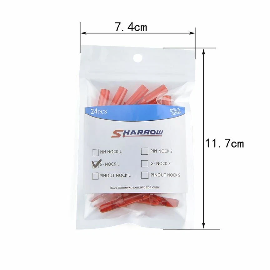 24pcs Archery Arrow Nocks ID6.2mm Insert Tips Plastic Arrow Shaft Bow DIY - Image 2 of 4