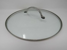 Professional Round Cookware Lid With Center Handle 12-in Metal Glass