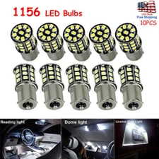10x 1156 Car Interior LED Light Bulbs For Dome Map License Plate Lamp Accessorie