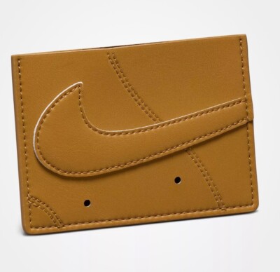 NEW** NIKE Icon Air Force 1 Card Wallet BROWN N1009738-715 Wheat