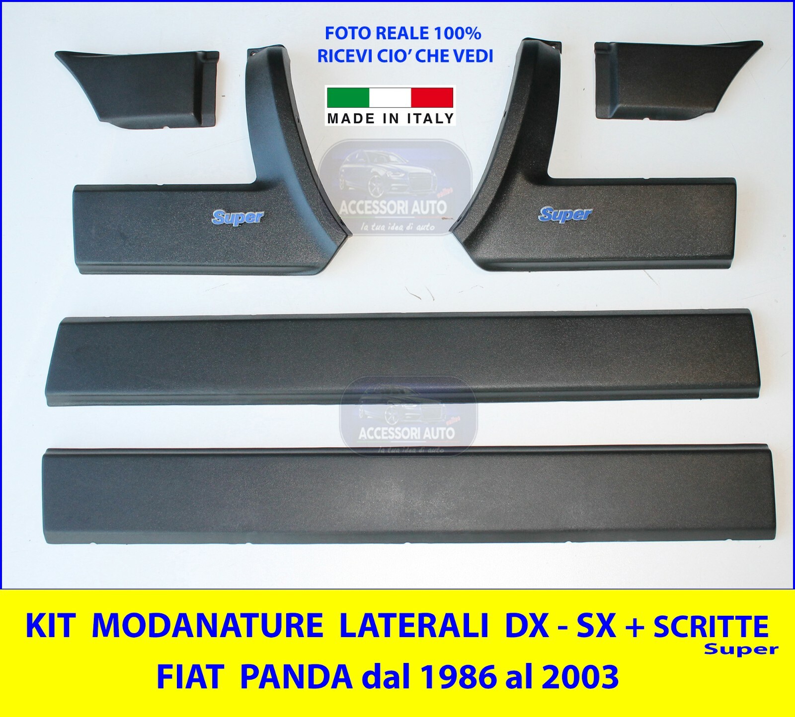AG RICAMBI - Set Modanature Laterali Rosse ORIGINALI Fiat 500 Catanzaro 476424672 - Foto 10
